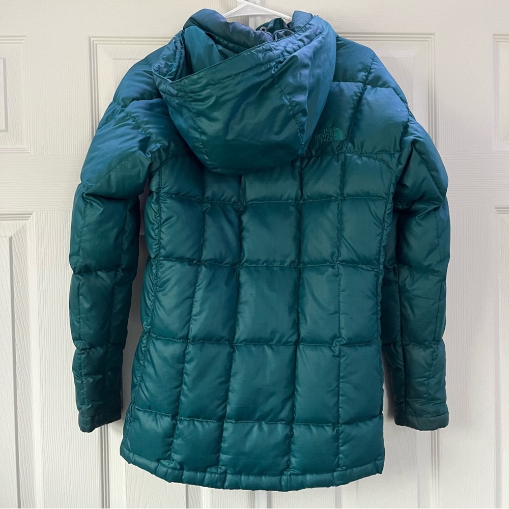 Teal The North Face Parka puffer jacket - Picture 3 of 3